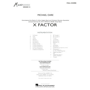 X Factor - Full Score